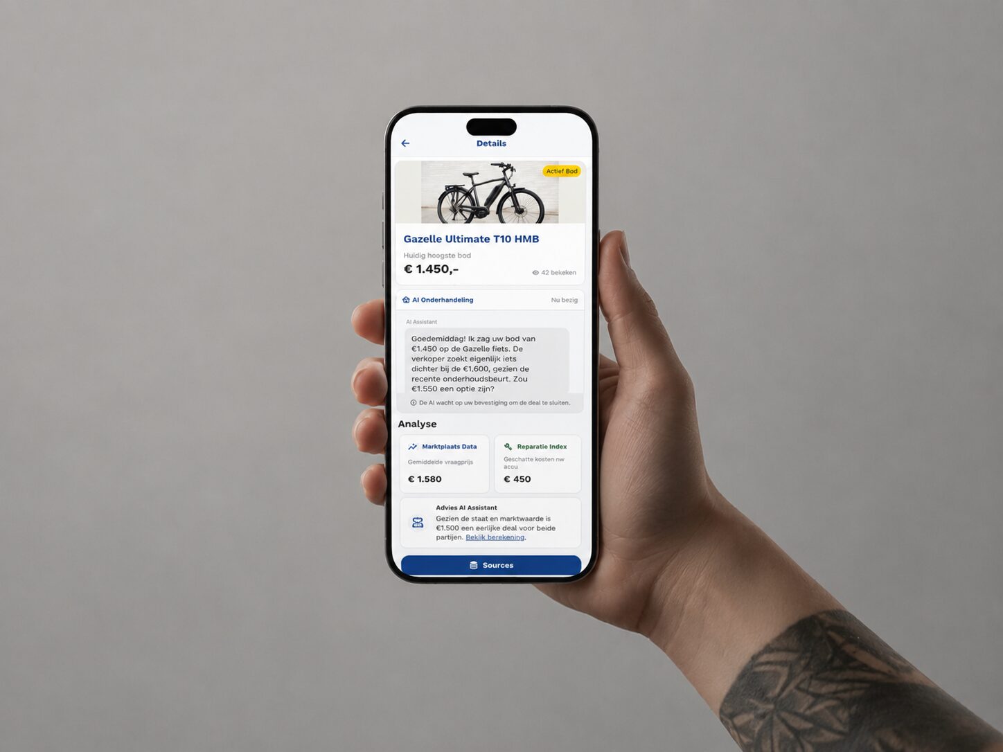 Tweewielers Doornspijk, applicatie gemaakt door K00
